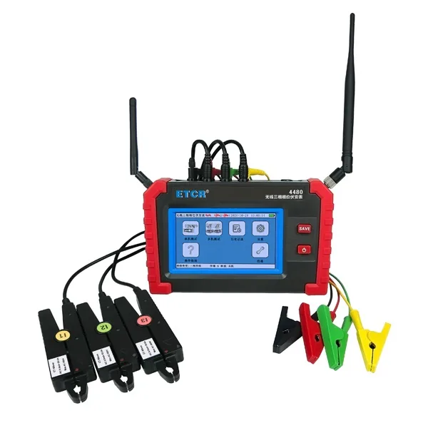 Red handheld wireless three-phase phase voltmeter model 4480
