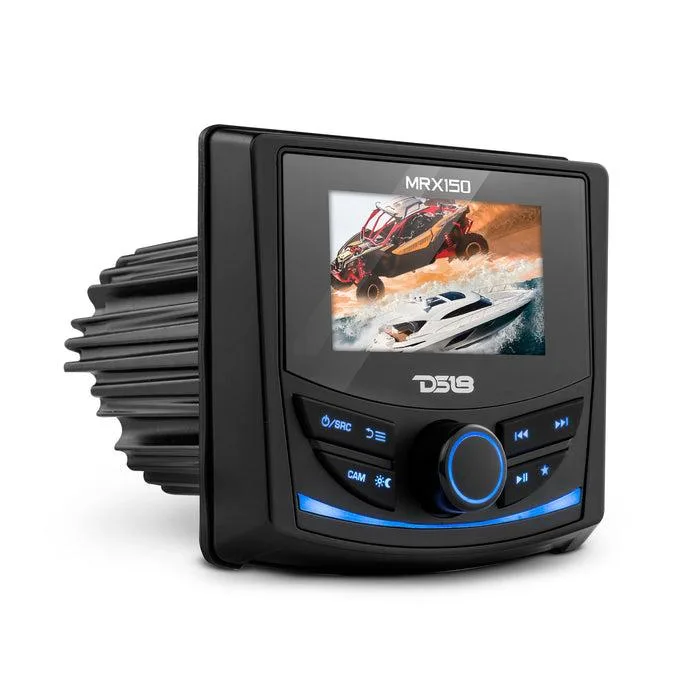 DS18 DS18 MRX150 Marine Powersports Headunit 3" TFT 2 Zone 4V BT RDS 50W Black — product photo