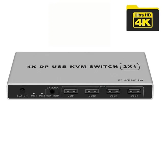 YINGHUA YINGHUA 8K 60Hz DisplayPort KVM Switch 2x1 — product photo