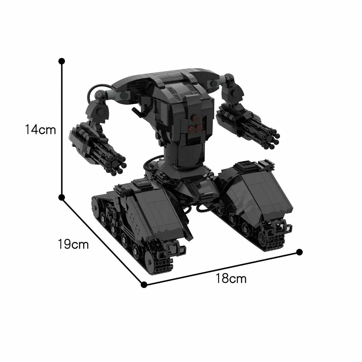 ZITIANYOUBUILD ZITIANYOUBUILD MOC-58403 Future Tank X1 Mech Tank Hunter Killer X1 educational building set — product photo