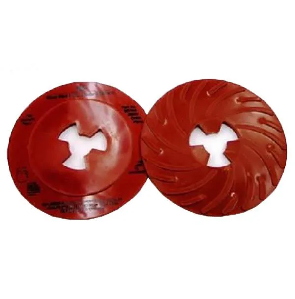 Ten 3M hard-density 5-inch disc pad face plates in a pack