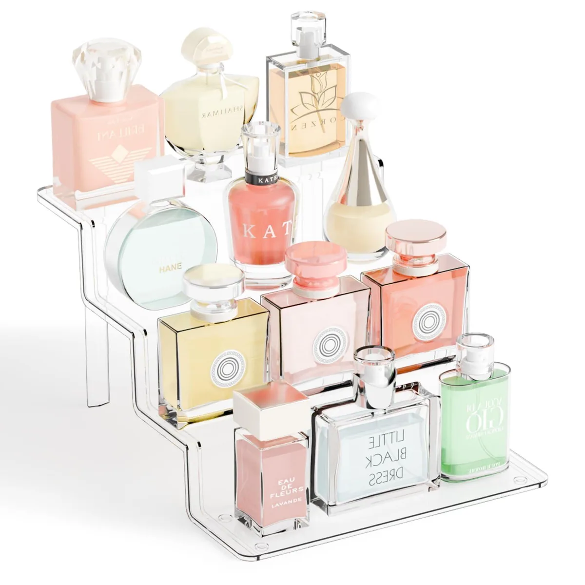  Knape &amp; Vogt Ce Ban Display- 2-4 4 Tier Acrylic Decorative Shelving 9x11.3x6 in — product photo
