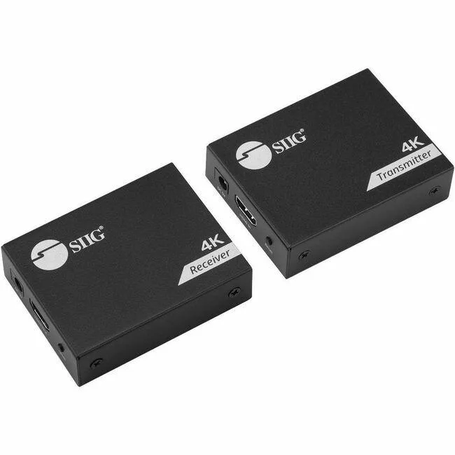 SIIG, Inc SIIG, Inc 4K HDMI USB KVM Extender CAT6 230ft 1080p 4K@30Hz 130ft 10.2Gbps — product photo
