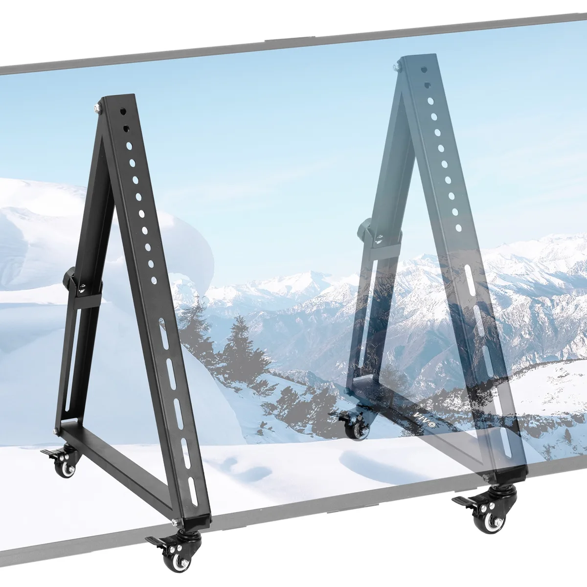 VIVO VIVO Low Height Mobile TV Stand 32 to 65 inch 110 lbs — product photo