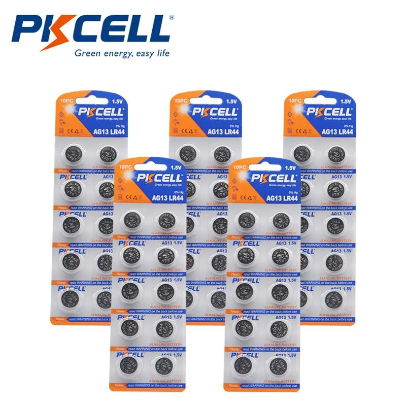 Pkcell Pkcell LR44 Alkaline Coin Cell 1.5V 50-Pack — product photo