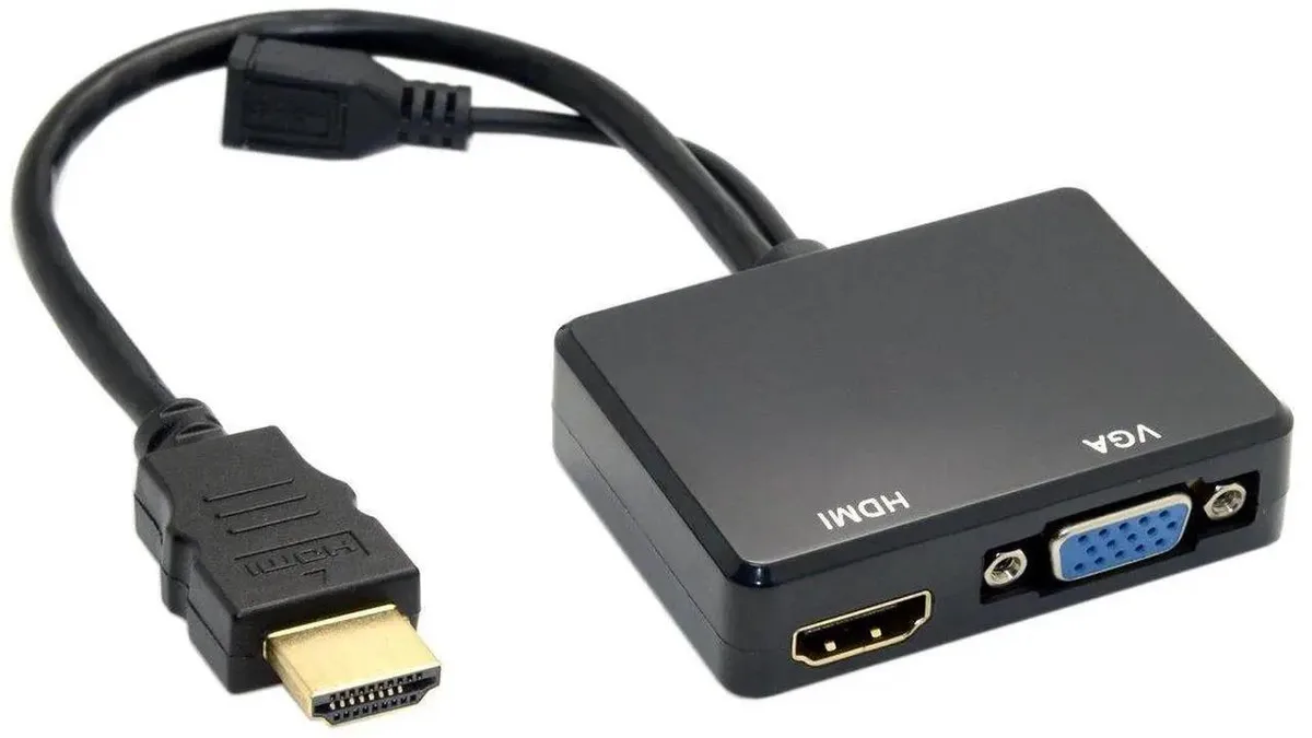 Vszerda Vszerda HDMI to VGA & HDMI Splitter Audio 1080p 60Hz — product photo