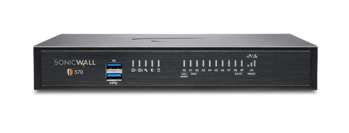 SonicWall SonicWall 02-SSC-2833 TZ570 firewall appliance 8x1GbE 2x5GbE — product photo