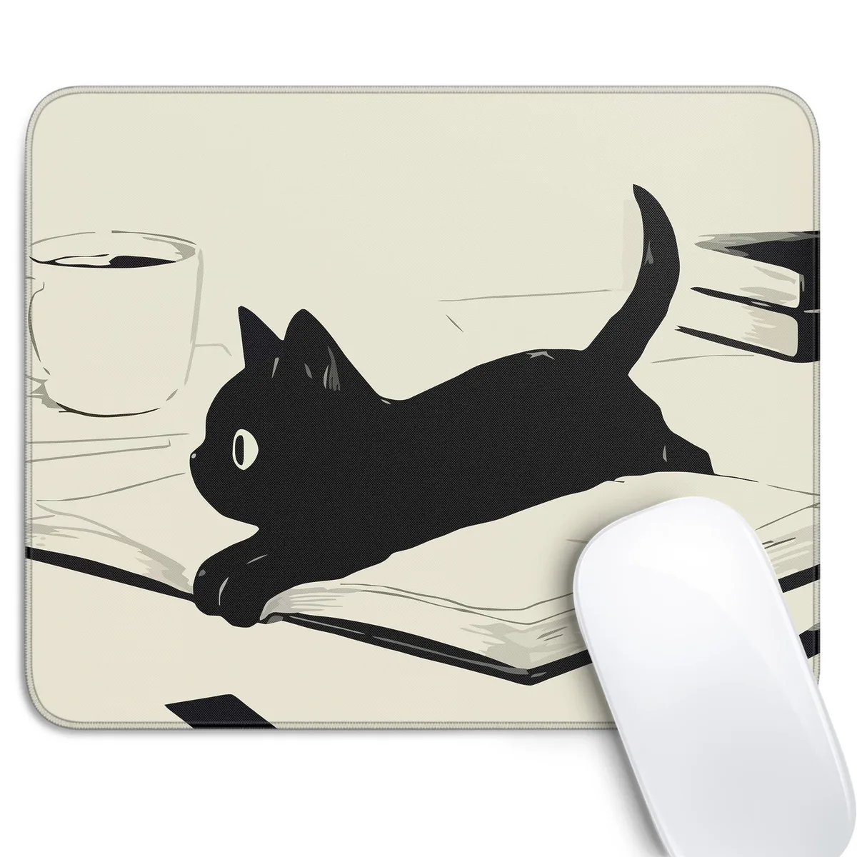 XSXXSC Cute Black Cat Mouse Pad 10.2×8.3 in S-11 — product photo