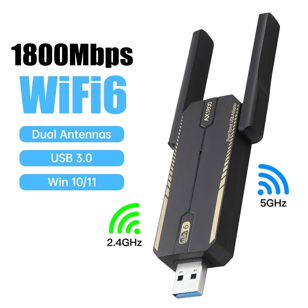 DERAPID DERAPID AX1800 Wi-Fi 6 USB 3.0 Adapter — product photo