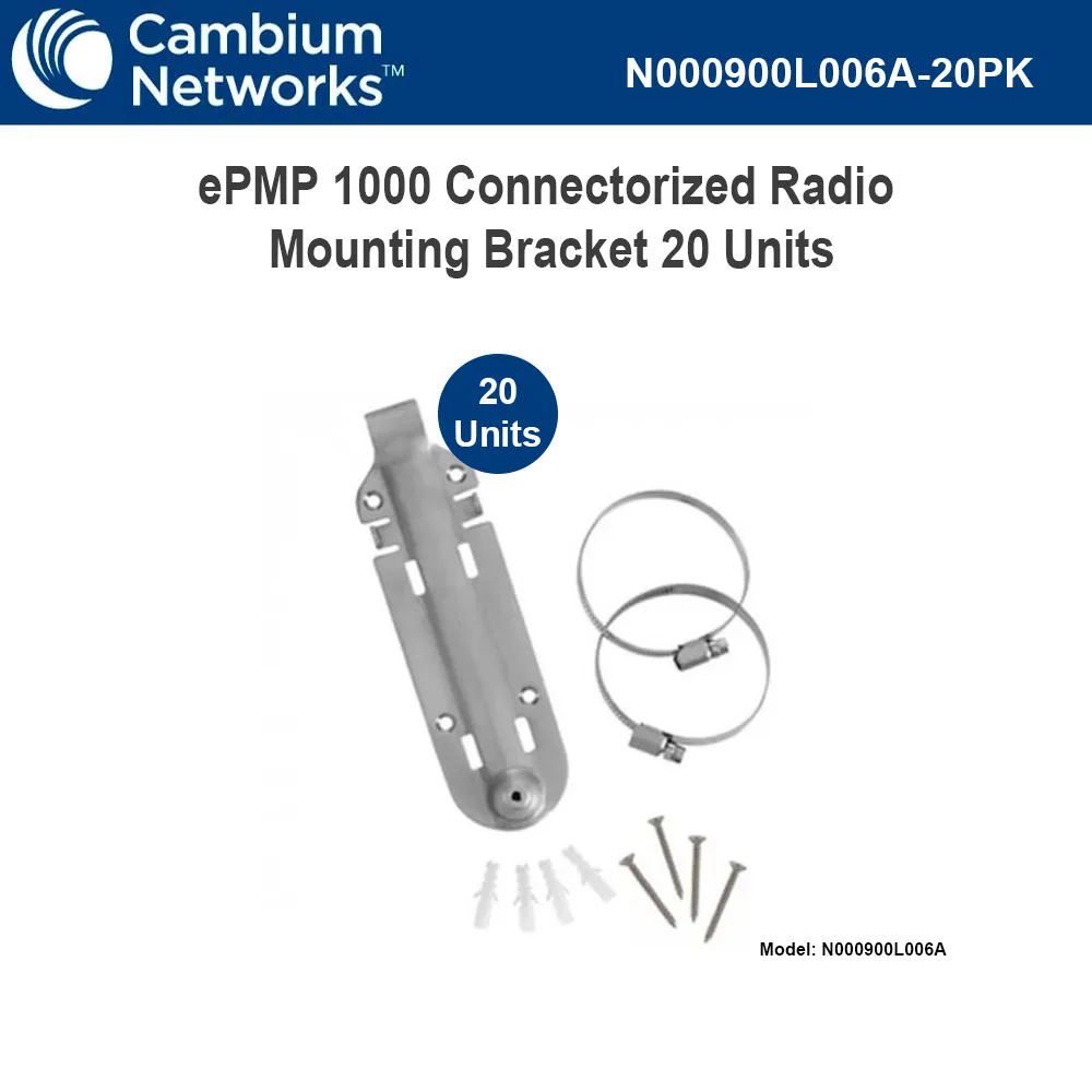 Cambium Networks Cambium Networks ePMP 1000 Connectorized Radio Mounting Bracket 20 pack — product photo