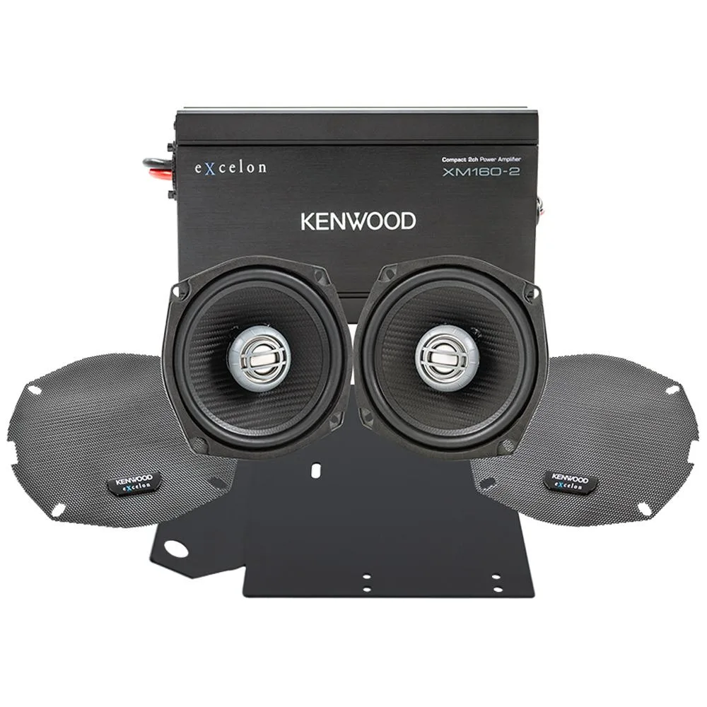 KENWOOD KENWOOD P-HD1FRG-98 Front Audio Package 5.25" 80W 1998-2013 Harley Davidson Road Glide — product photo