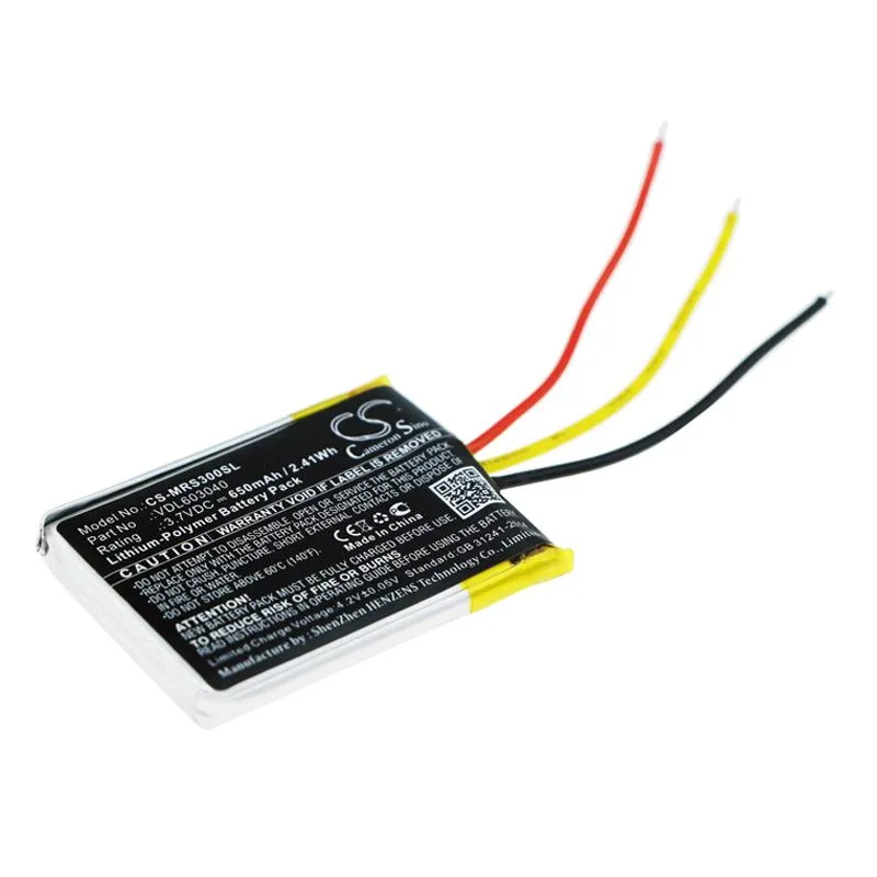 Cameron &amp; Co Cameron &amp; Co DS-CS-MRS300SL 3.7V 650mAh Li-Polymer Battery for Marshall Major II/III Headsets — product photo