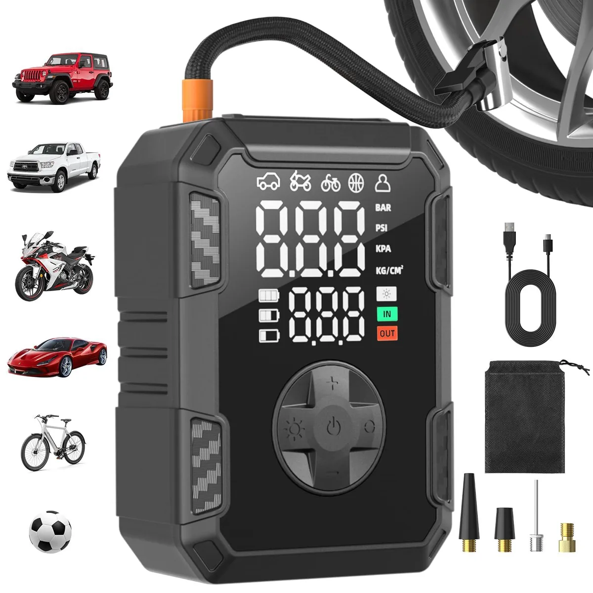 Oasser TZ101 Cordless Tire Inflator 150 PSI — product photo