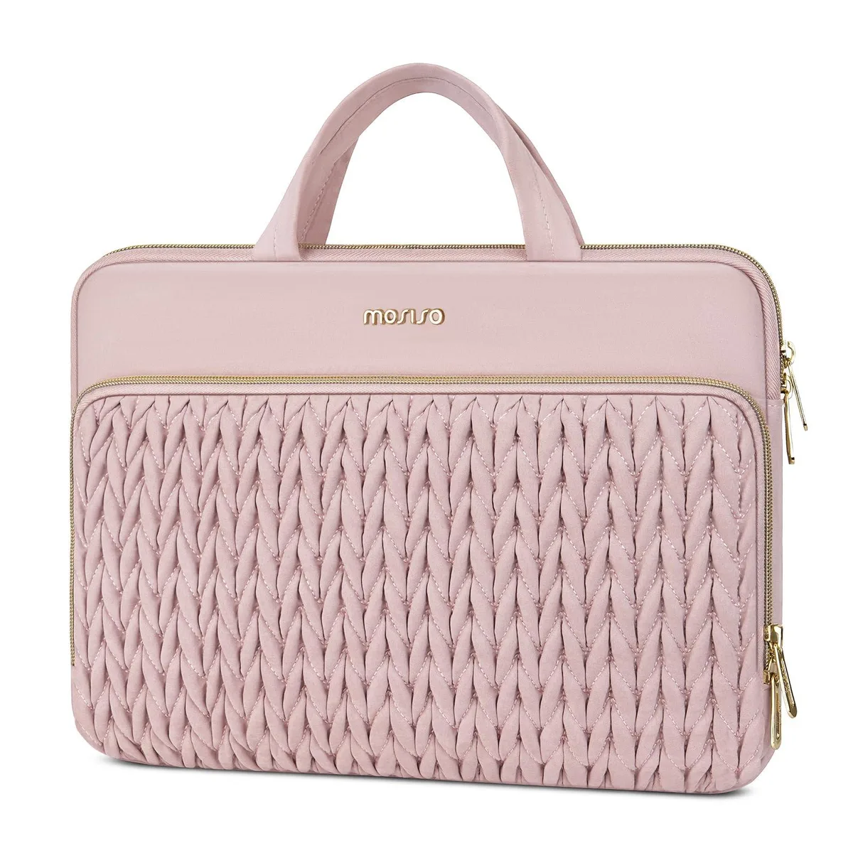  MOSISO 14 inch Laptop Case Pink MO-N14-WTERQTPKT-FXHD-BT-PK — product photo