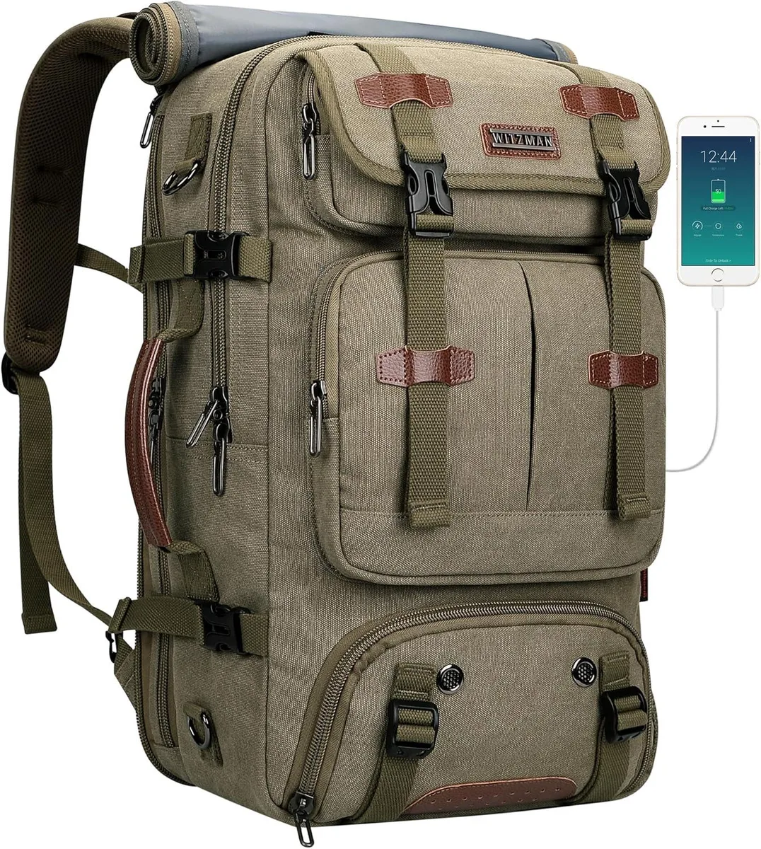 BFKK BFKK 40L Travel Backpack 16" Army Green — product photo