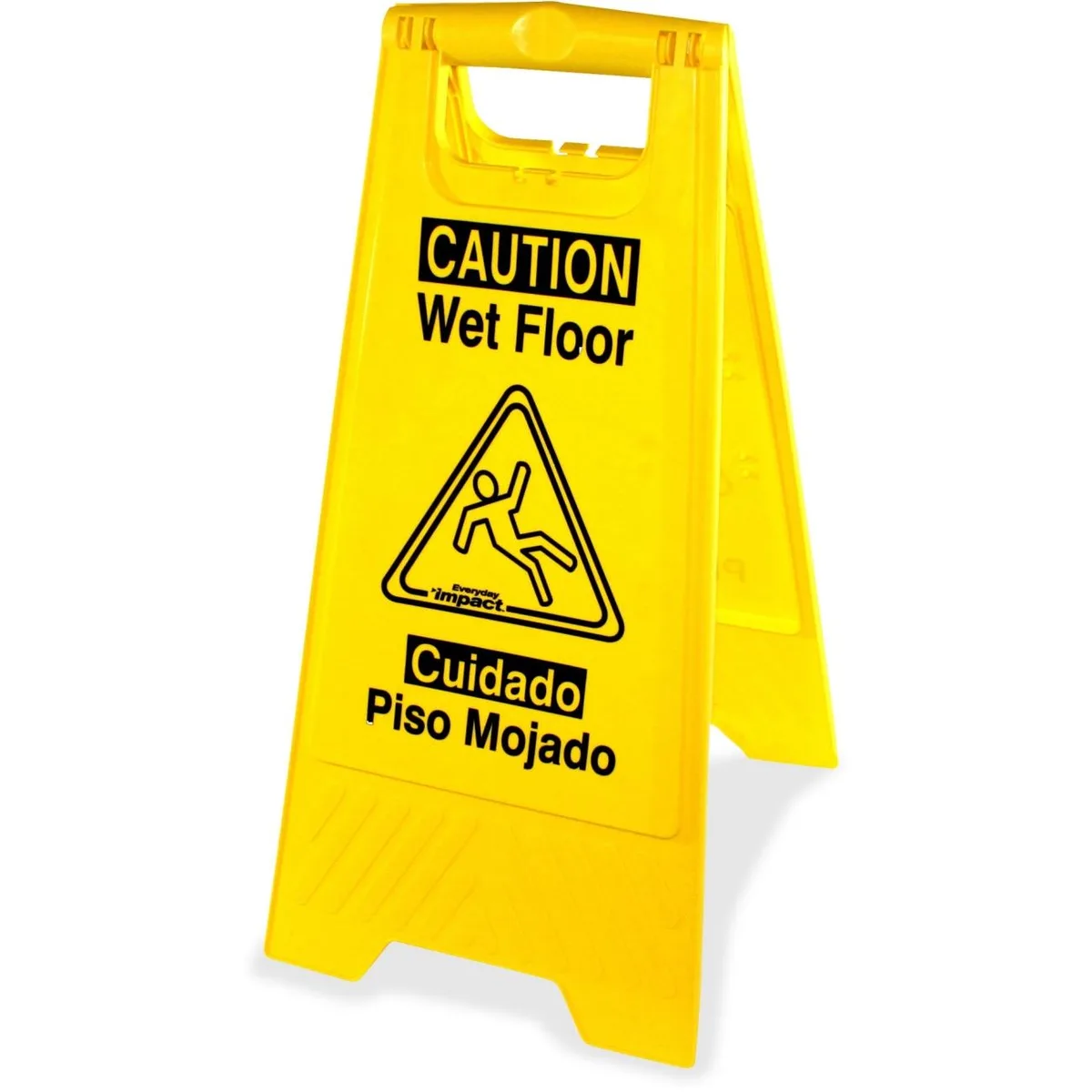 Genuine Joe Genuine Joe 85117CT Wet Floor Sign Yellow 6 Carton — product photo