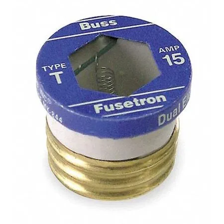 Eaton Bussmann Eaton Bussmann T-5-6/10 Plug Fuse 5.60A 10kA 125V AC 4 PK — product photo