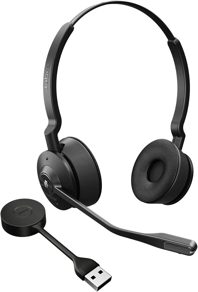 Jabra Consumer Products Jabra Consumer Products 9659-450-125 Engage 55 SE Dual-Ear Wireless Headset with Link 400 USB-A DECT Adapter — product photo