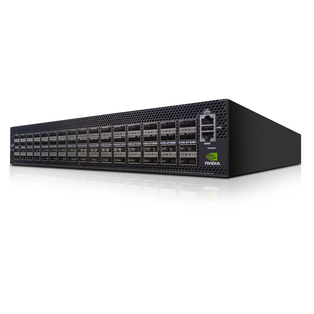 NVIDIA NVIDIA MSN4600-CS2RC network switch 64 QSFP28 2U rackmount — product photo