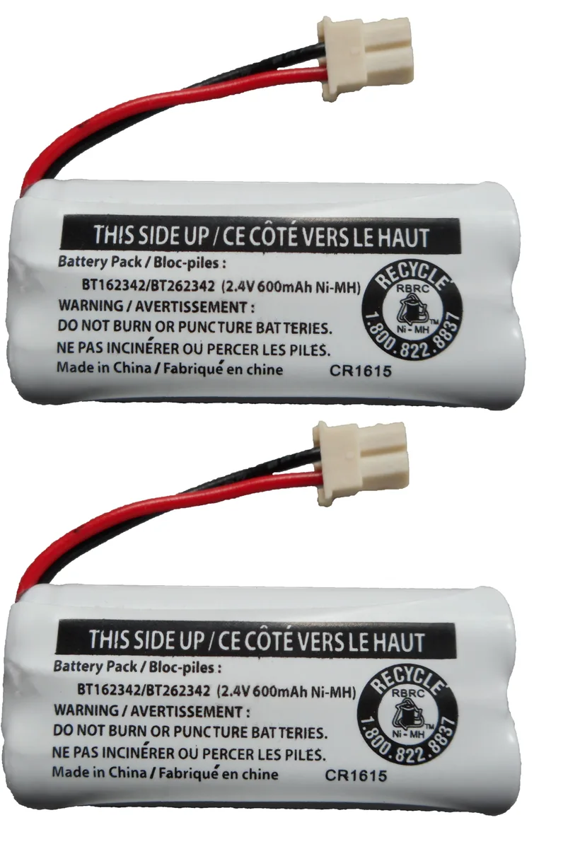 AT&T AT&T BT162342 / BT262342 Replacement Battery 2.4V 600mAh NiMH AAA×2 2-Pack — product photo