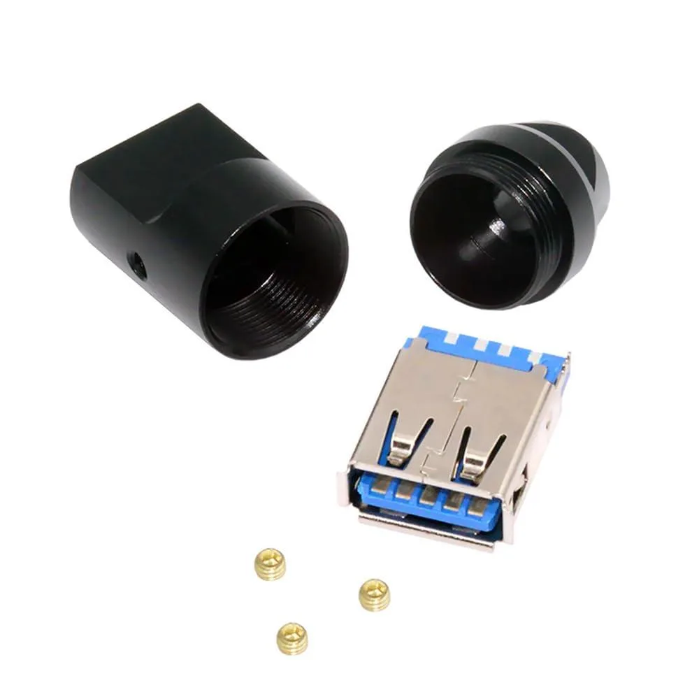 Fervit Fervit USB 3.0 Female Type-A Solder Receptacle for 6.0mm Cable — product photo