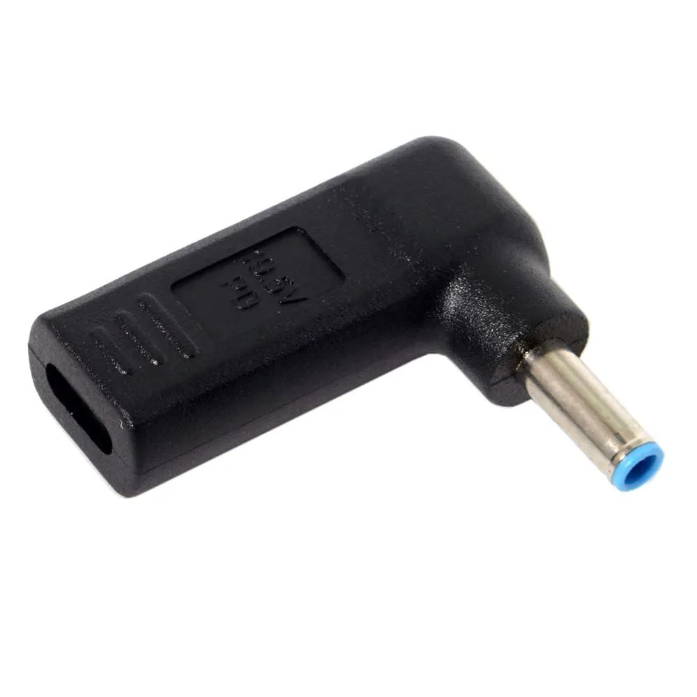 Fervit Fervit USB-C to DC 4.5*3.0mm HP Adapter PD Trigger 90° 65W/87W 18-20V — product photo