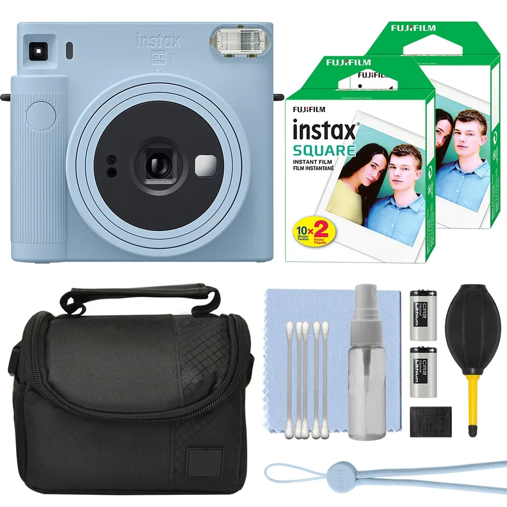 FUJIFILM FUJIFILM Instax Square SQ1 Glacier Blue Film Camera 40 Film Bundle — product photo