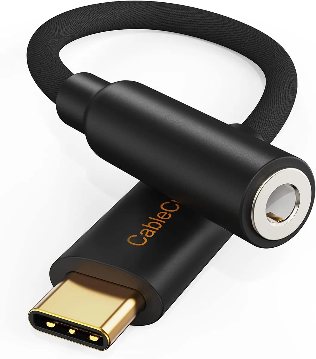 CableCreation CableCreation USB-C to 3.5 mm Adapter with DAC 384 kHz Black — product photo