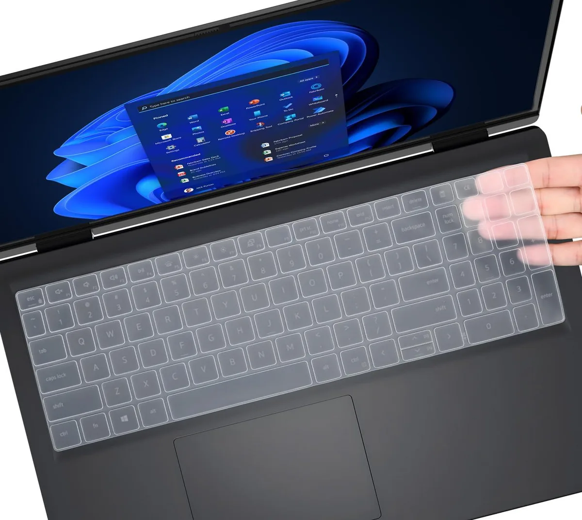  CaseBuy 2024 Keyboard Cover Clear 15.6 16 US layout laptop replacement part — product photo