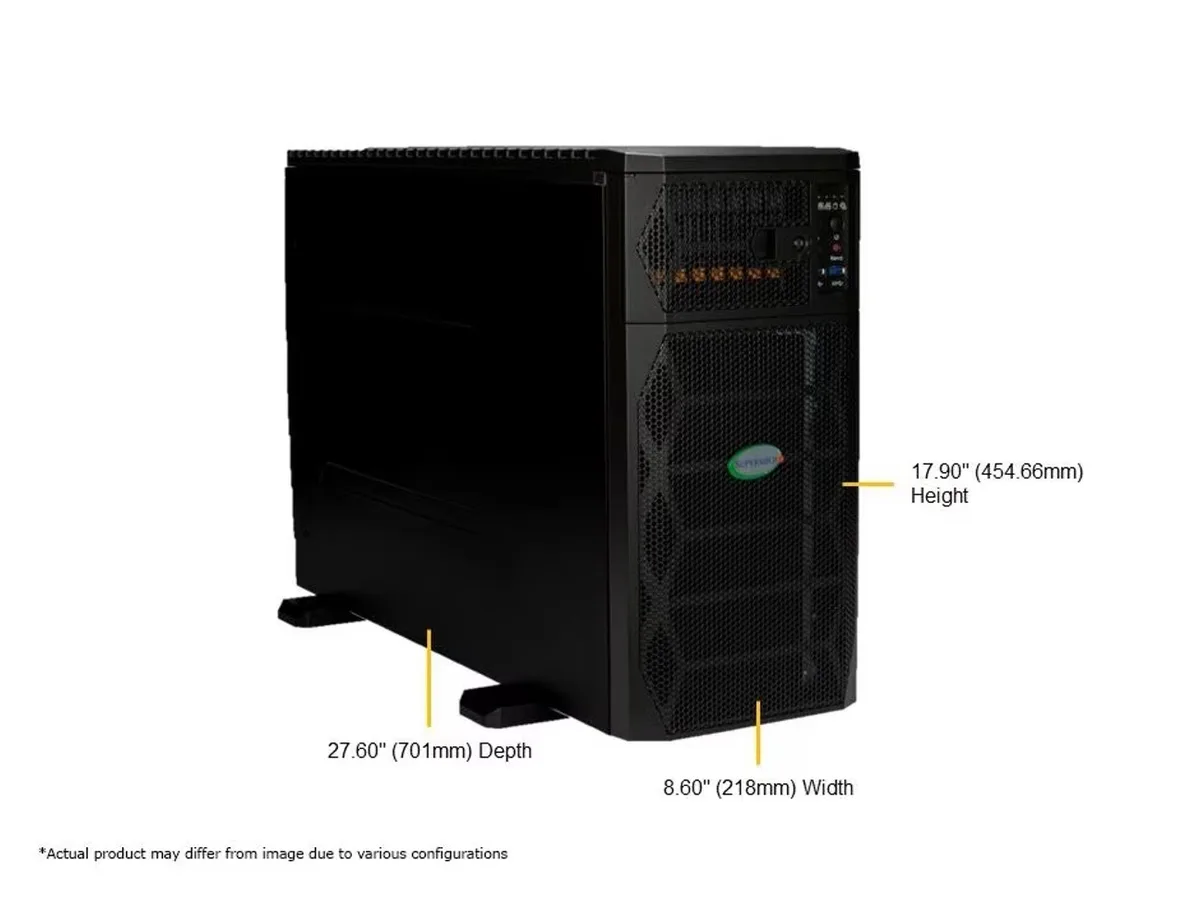 Supermicro Supermicro SYS-751GE-TNRT-NV1 rack server, 4 NVIDIA A100 GPUs, dual Xeon 6444Y — product photo