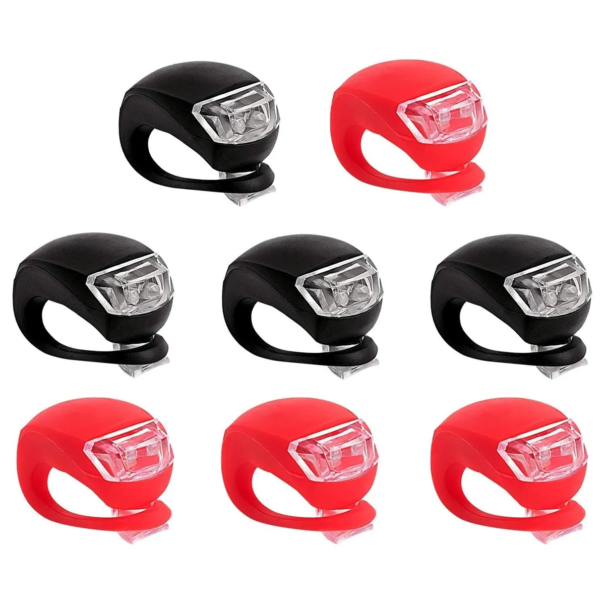  Hollywood Racks Bike-light 8 Pack Silicone LED Bike Light Set — product photo