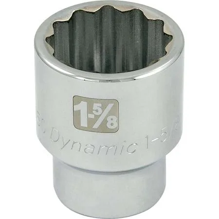Dynamic D099450 1" drive 12-point socket chrome finish