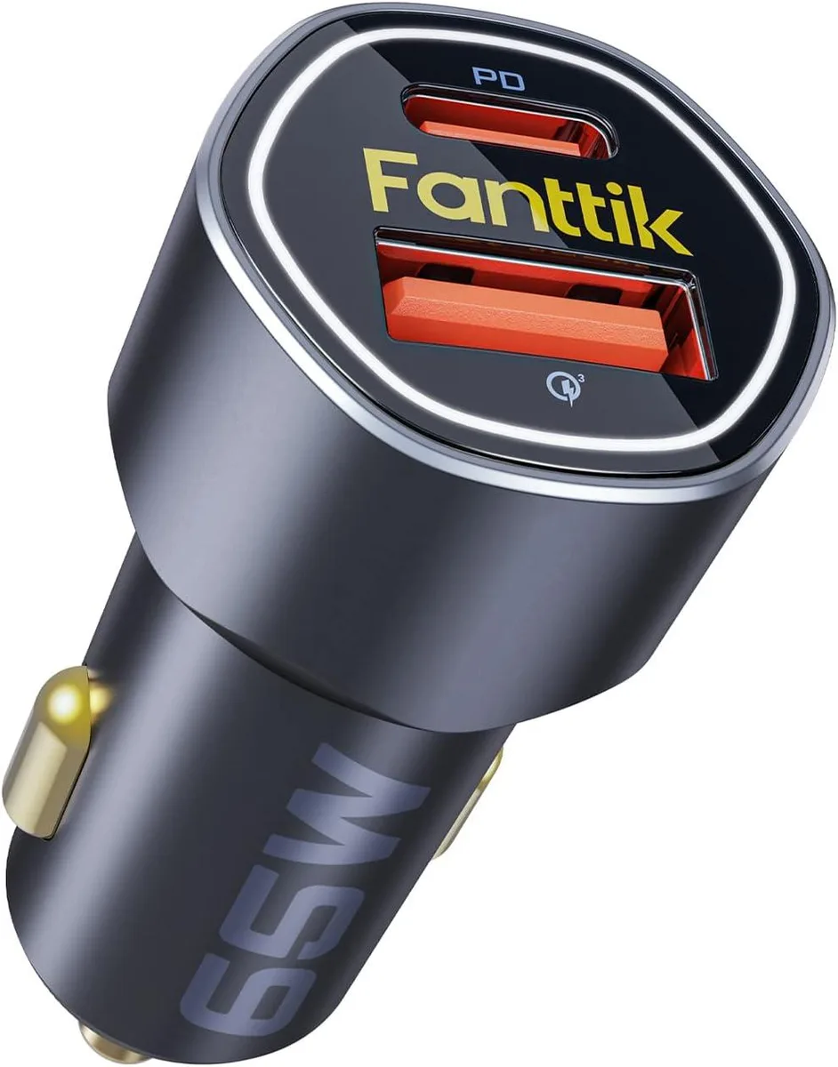 Leelbox Leelbox 65W USB-C Car Charger Dual Port PD45W QC18W — product photo