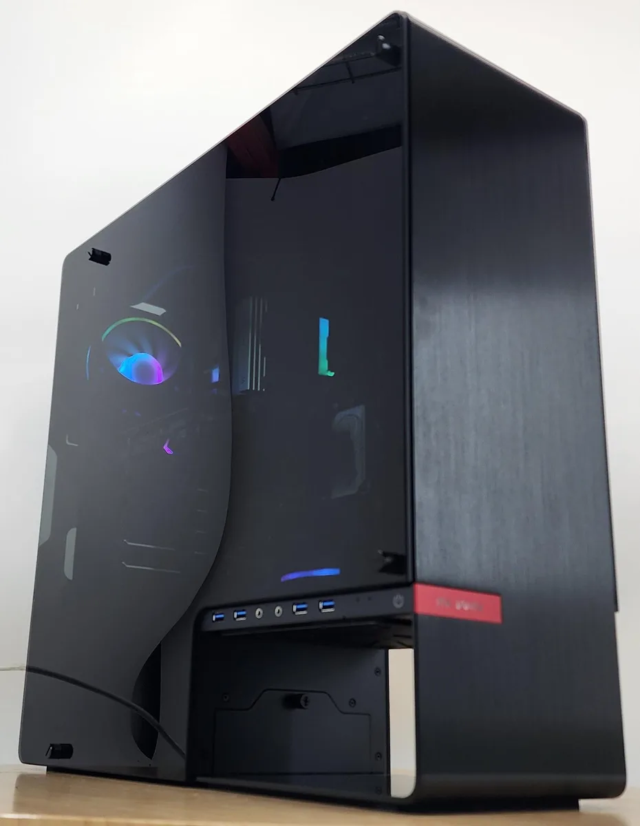 Custom Custom Gaming PC Ryzen 5 8500G 16GB DDR5 RTX 3060 Ti 240GB SSD 2TB HDD Asetek 120mm AIO INWIN 904 Silver — product photo