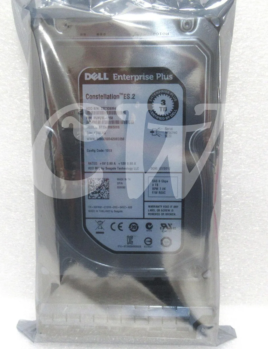 DELL DELL ST33000650SS 3TB 7200RPM SAS 3.5" internal hard drive — product photo