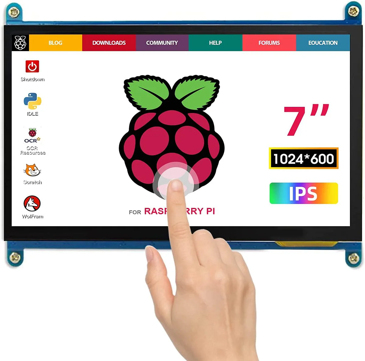 WaveShare WaveShare 7 inch portable monitor 1024x600 touchscreen — product photo