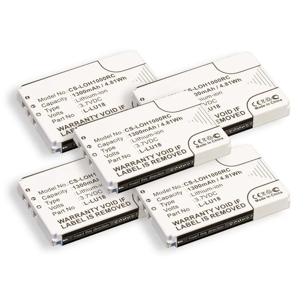 Centenex Electronics Centenex Electronics AS-BALOGI-HARMNY-1100-5 5-pack 1300mAh 3.7V Li-Polymer battery — product photo