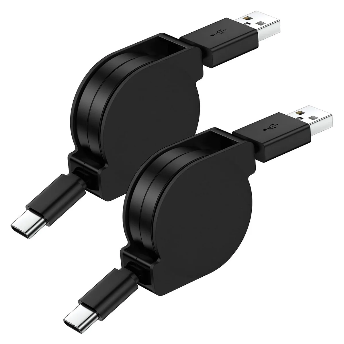 Mobee Mobee Retractable USB-C Cable 3 ft 2-pack 3.1 A — product photo