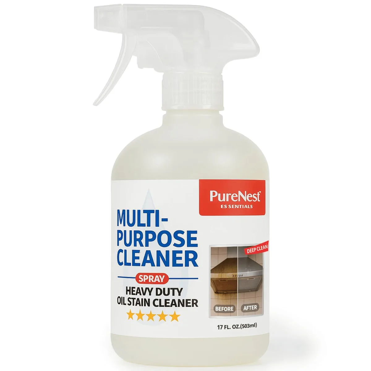 Orange-scented spray cleaner bottle, 17 fl oz