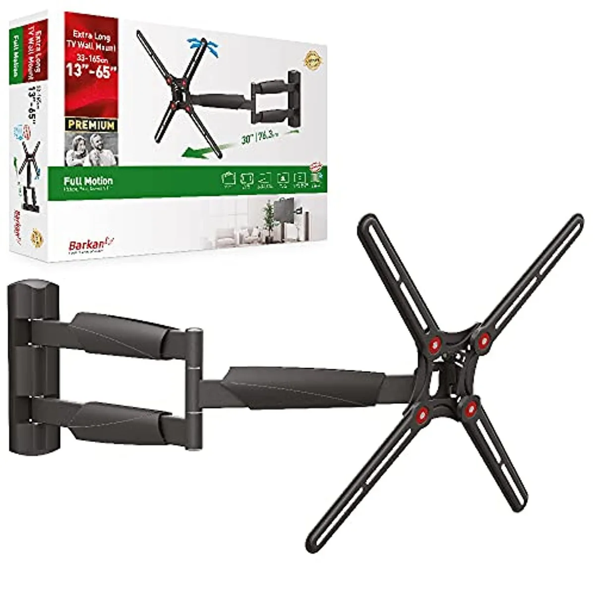 Barkan Barkan 13-65" Full Motion Articulating TV Mount 4 Movement — product photo