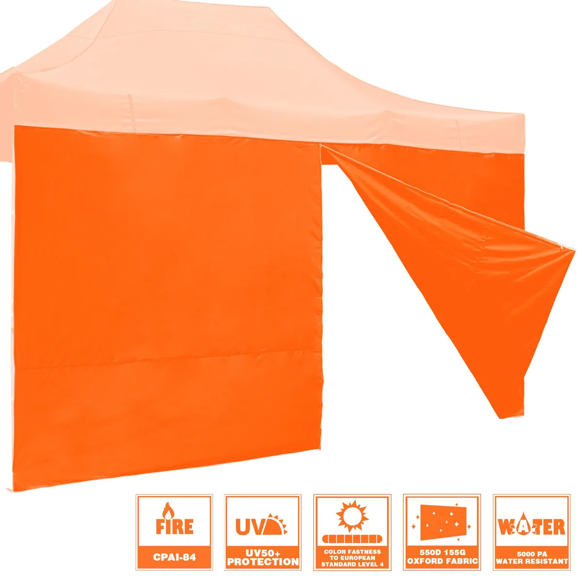 Yescom USA, Inc. Yescom USA, Inc. 15x7 ft Side Wall for 10x15 ft Canopy UV50+ Zipper — product photo