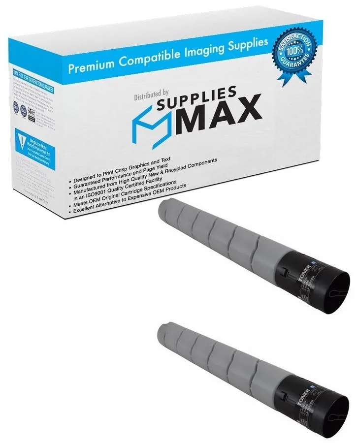 SuppliesMax SuppliesMax SINA33K030_2PK Black Toner Cartridge 2 Pack 27000 Pages — product photo