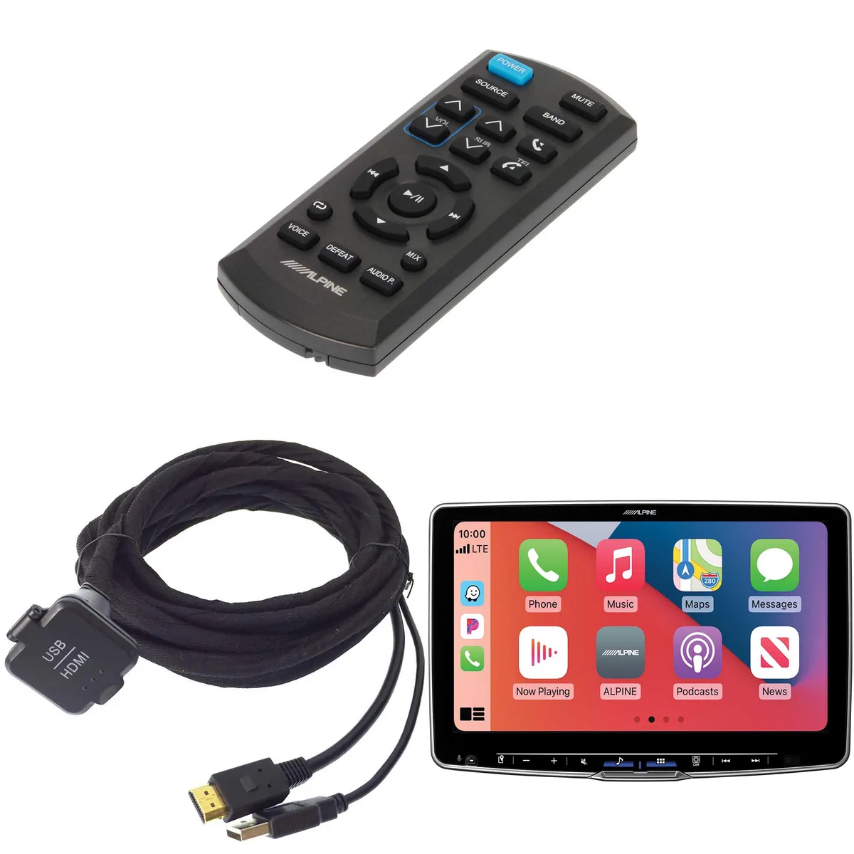 Alpine Alpine Halo11 iLX-F511 11 inch Bundle with KCU-315UH Cable and RUE-4360 Remote — product photo