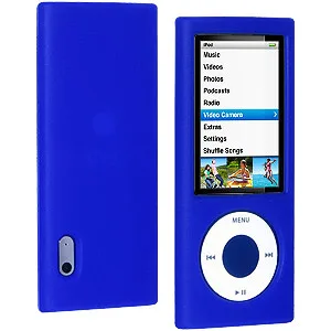 Amzer Amzer Silicone Skin Jelly Case iPod Nano 5th Gen Blue — product photo