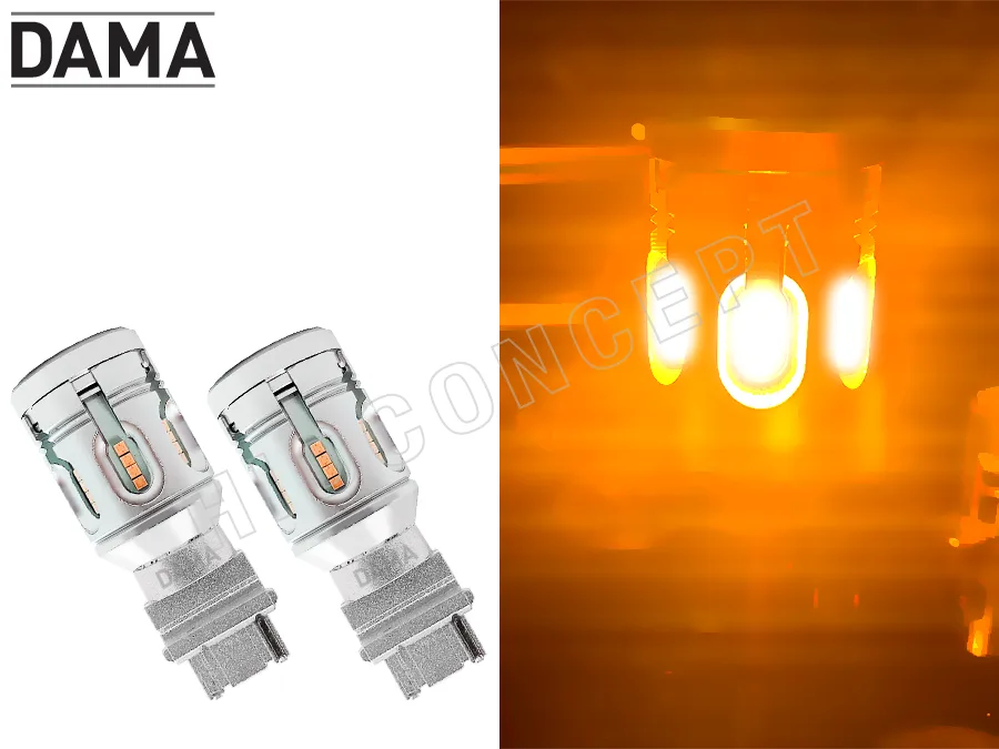 DAMA DAMA 3156 Mini LED Bulbs BA15S Canbus 24CSP Amber Pack of 2 — product photo