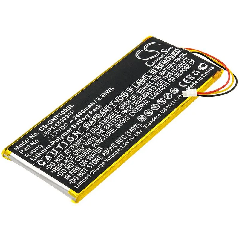 Rectangular lithium battery pack with connector lead