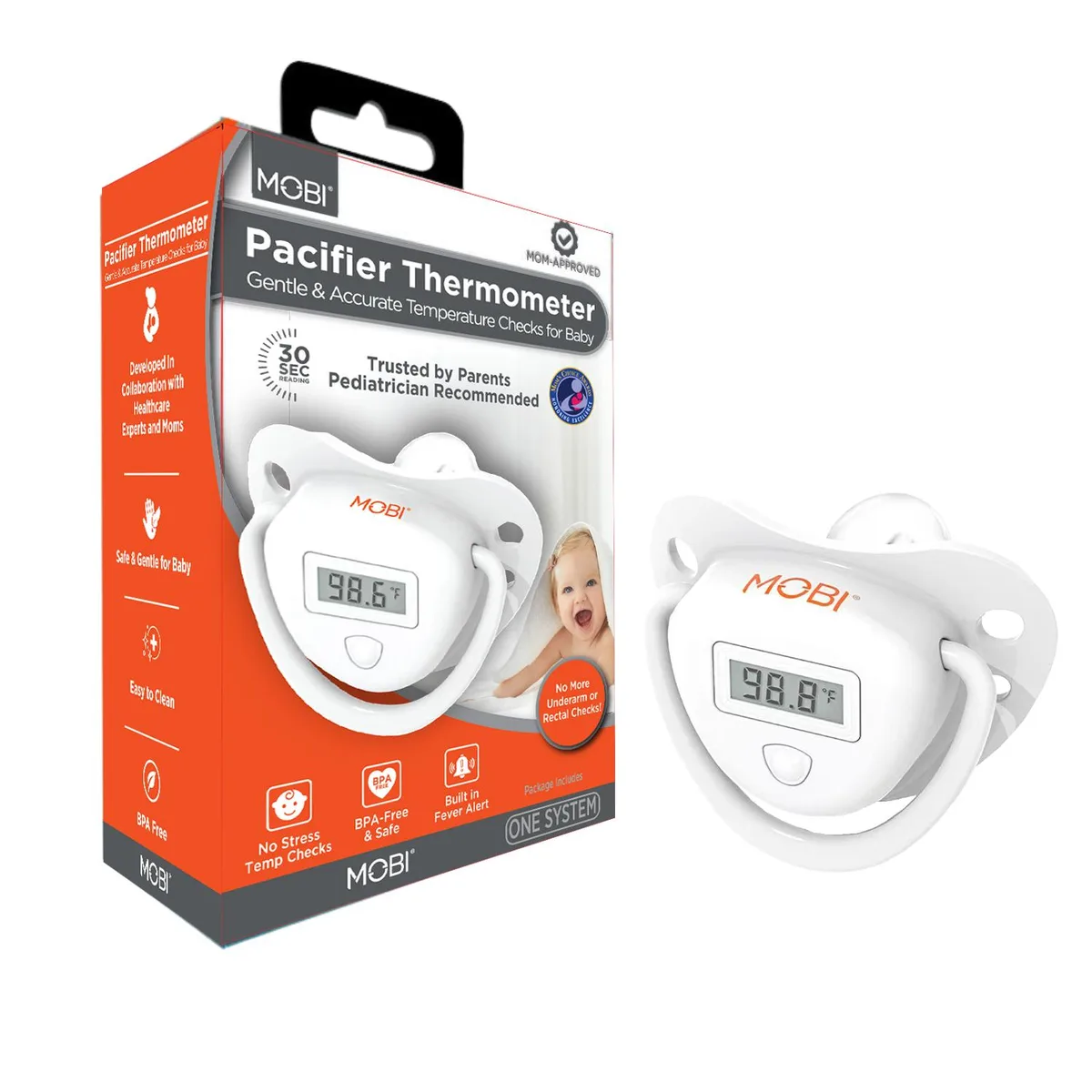 Mobi Mobi Pacifier Thermometer 70391 30-60 Seconds — product photo