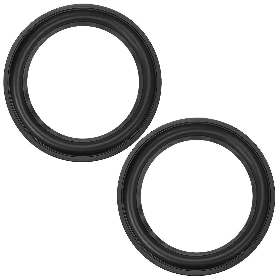 Unique-Bargains Unique-Bargains 8 Inch Speaker Rubber Edge Folding Ring Black 2pcs 137 148 183 196mm — product photo