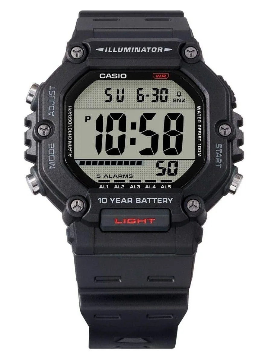 CASIO Casio AE-1600H-1AV 100M Digital Resin Watch — product photo