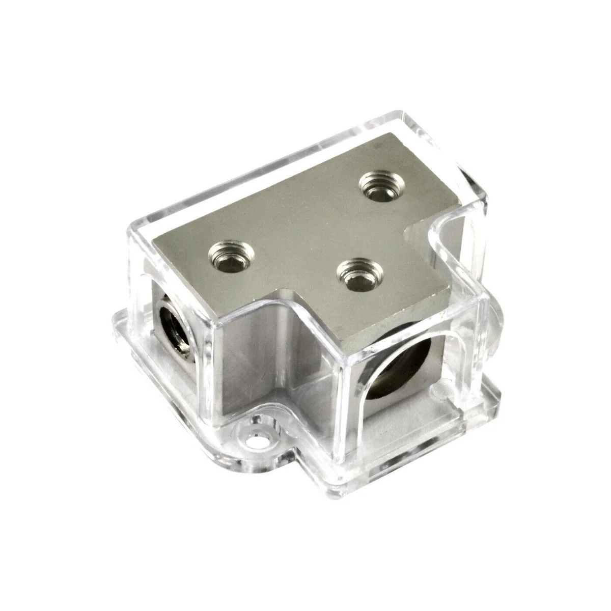 The Wires Zone The Wires Zone 4 Gauge Input 2 x 8 Gauge Output Distribution Block — product photo